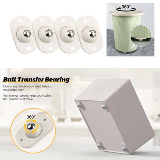 Mini Swivel Casters Wheel For Furniture Storage Box Roller Skate Cabinet To let-any Object Easy Movable - Image 2