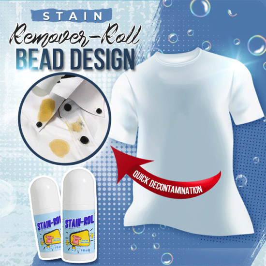 Stain Removal Roller Portable Fast Clear Safe to Cloth Fabric for Most Cloth Stain 50ml - Image 2