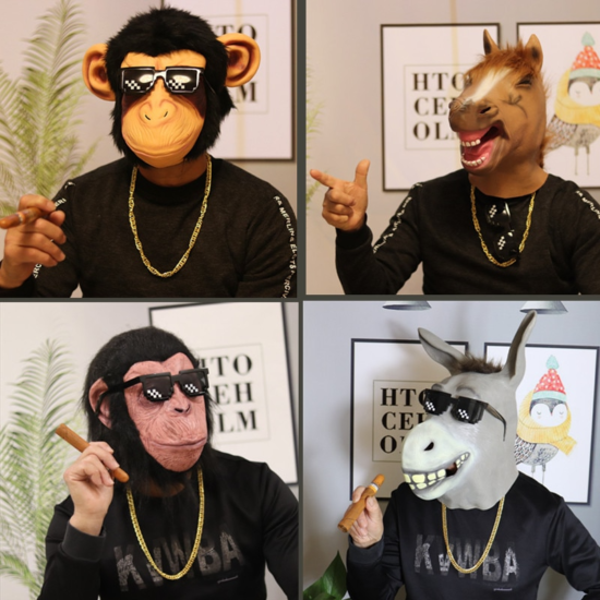 Tiktok Horse Head Mask funny animal performance props creative gift - Image 2