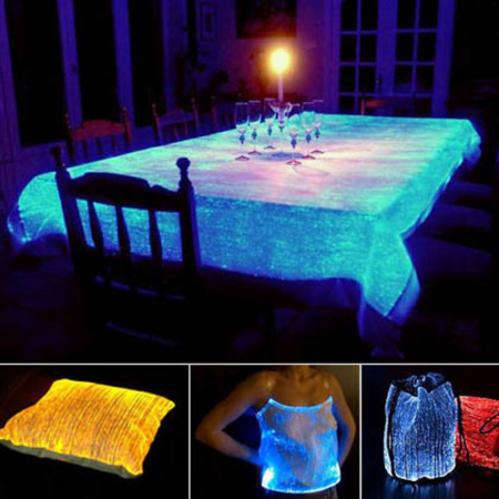 Lumisonata Led Fiber Optic Fabric With 7 Colors light up In The Dark Handmade For All