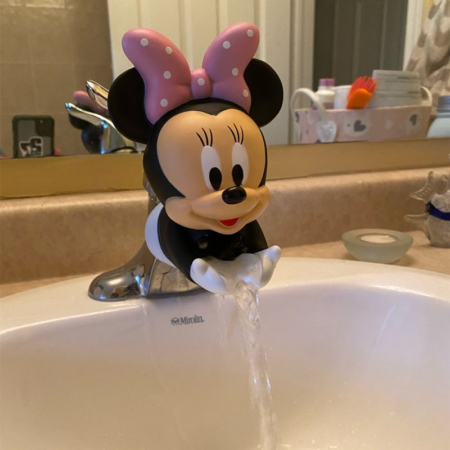 Handle Baby Bathroom Faucet Children Washing Hands Disney Mickey Minnie Kids