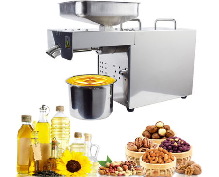 Oil Cold Press Machine, Sunflower Seeds Oil Extraction, Olive Healthy Oil press Extractor 1500W 110V/220V Automatic
