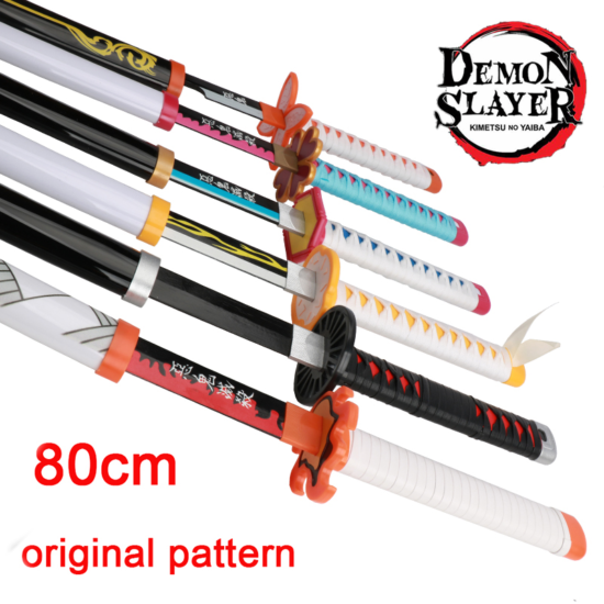 Demon Slayer Sunwheel Knife Tanjirou Katana Bamboo Anime Weapon Model Ninja - Image 2