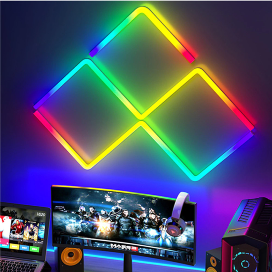 Smart LED Wall Light Multicolor Music Sync for Gaming TV Bedroom Streaming APP Control Alexa Compatible