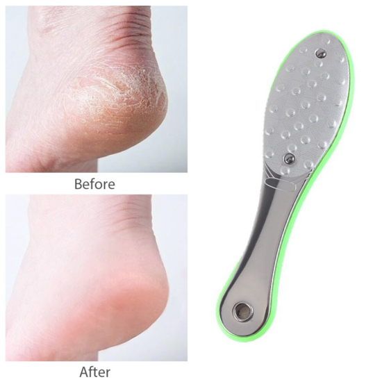 Pedicure Dead Foot Skin Remover Sets Stainless Steel Professional Two Sides