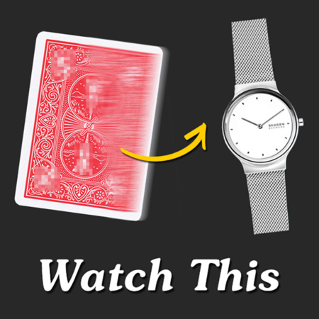 Playing Card Change To Watch Magic Tricks Close Up Street Illusion Gimmick Mentalism Puzzle Toy