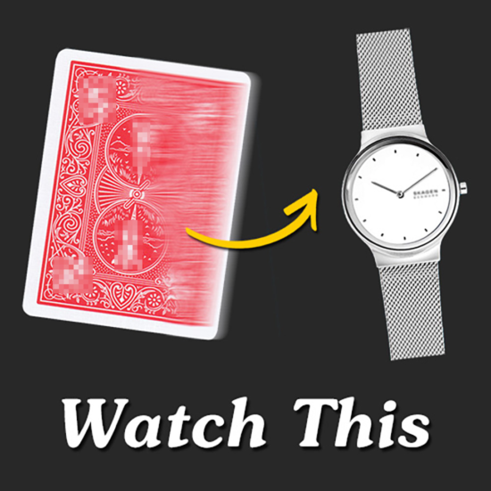 Playing Card Change To Watch Magic Tricks Close Up Street Illusion Gimmick Mentalism Puzzle Toy