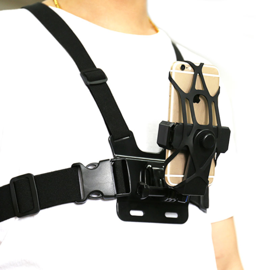 Chest Strap Mount Belt for Mobile Phone Holder Chest Strap for GoPro Hero