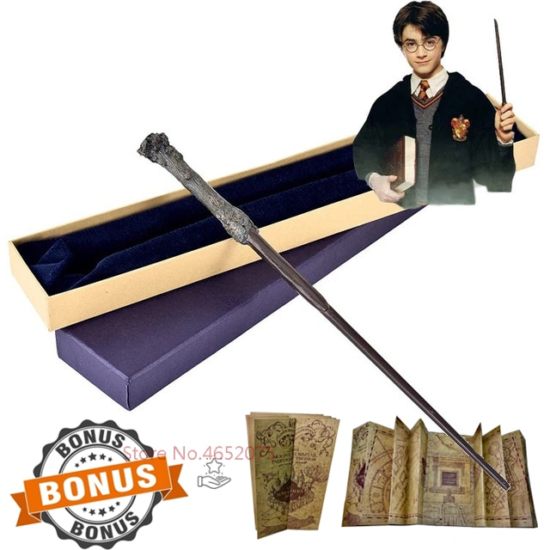 Metal Base Magic Wand Dumbledore Box 24 Kinds of 35-40cm Malfoy Hermione Voldemort Magic Wand