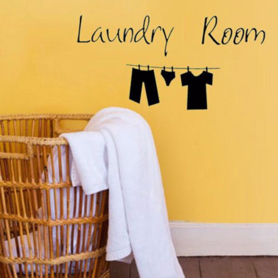 Home Decoration Stickers Laundry Room Bedroom Toilet office kitchen kids room Mural Diy Wall Decals - Image 3