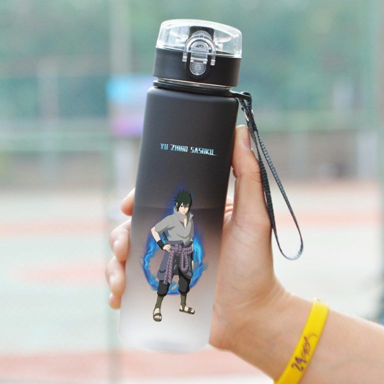 Anime Naruto Water Bottle 560ml High Capacity With Plastic Drinking Cup Portable Sports Water Bottle Boy Girls - Image 2