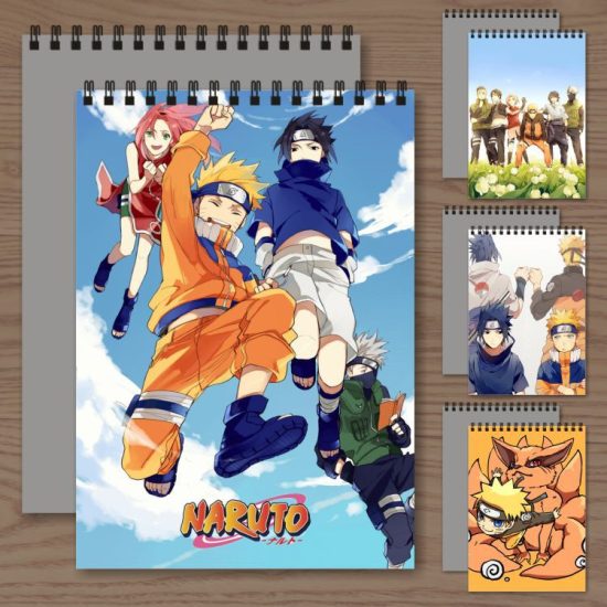 Anime Naruto Sketch Book Art A4 A3 Line Draft Sketchbook School Supplies Gift For Student Friends