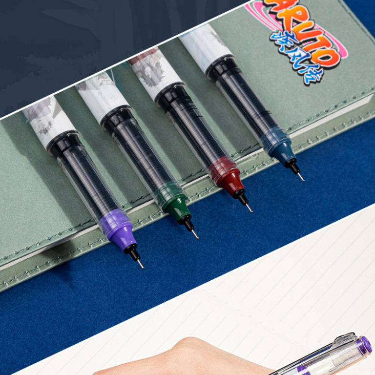 1pcs Naruto Anime Black Pen 0.5mm Black Straight Liquid For Student Exam Pen Gift For A Friends - Image 2