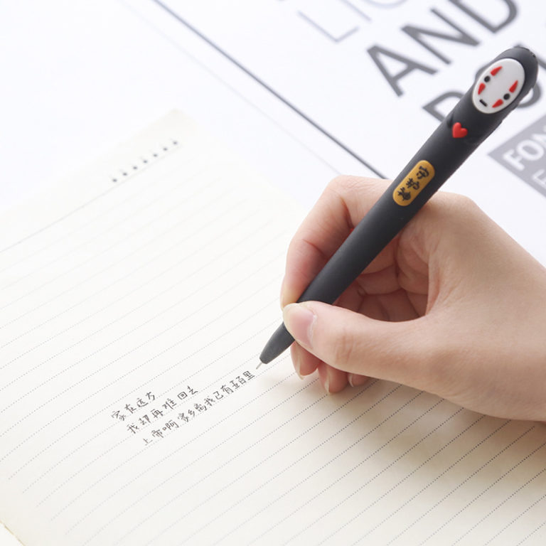 Japan Spirited Away No Face man gel pen Cute 0.38 mm black ink For Gift School writing Supplies - Image 3