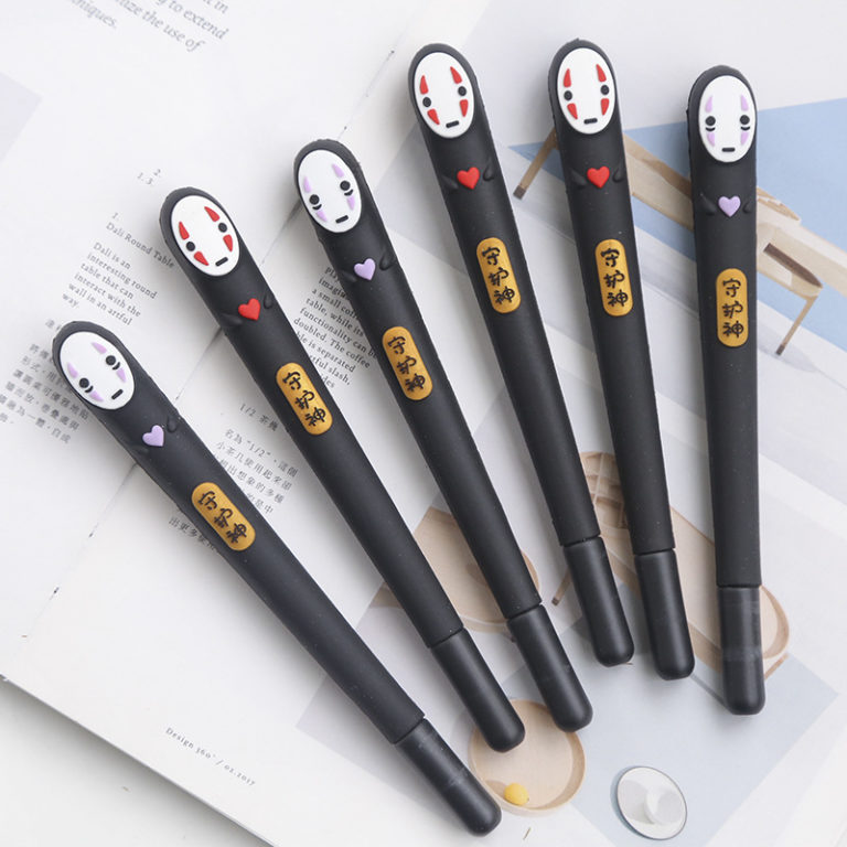 Japan Spirited Away No Face man gel pen Cute 0.38 mm black ink For Gift School writing Supplies