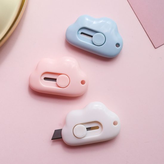 Cute Rabbit Cloud Mini Portable Utility Knife Paper Cutter For Office school - Image 2