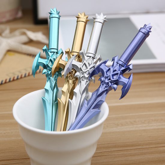 1pcs Creative Arms Sword Black Gel Pen For Student School - Image 2