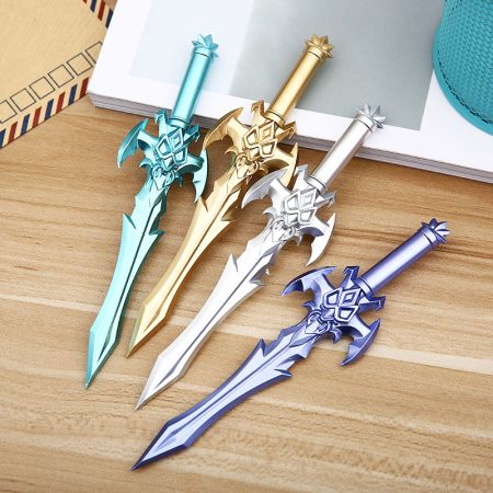 1pcs Creative Arms Sword Black Gel Pen For Student School