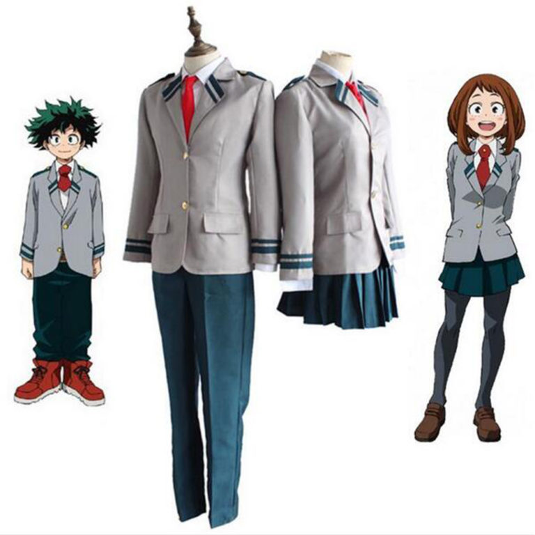 Anime Boku No Hero Academia School Uniform Cosplay Costumes Midoriya Izuku Bakugou