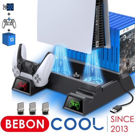 Station For Sony Playstation 5 With Cooling Fan Stand For  Dual Console Charger Fast Charging And more Future