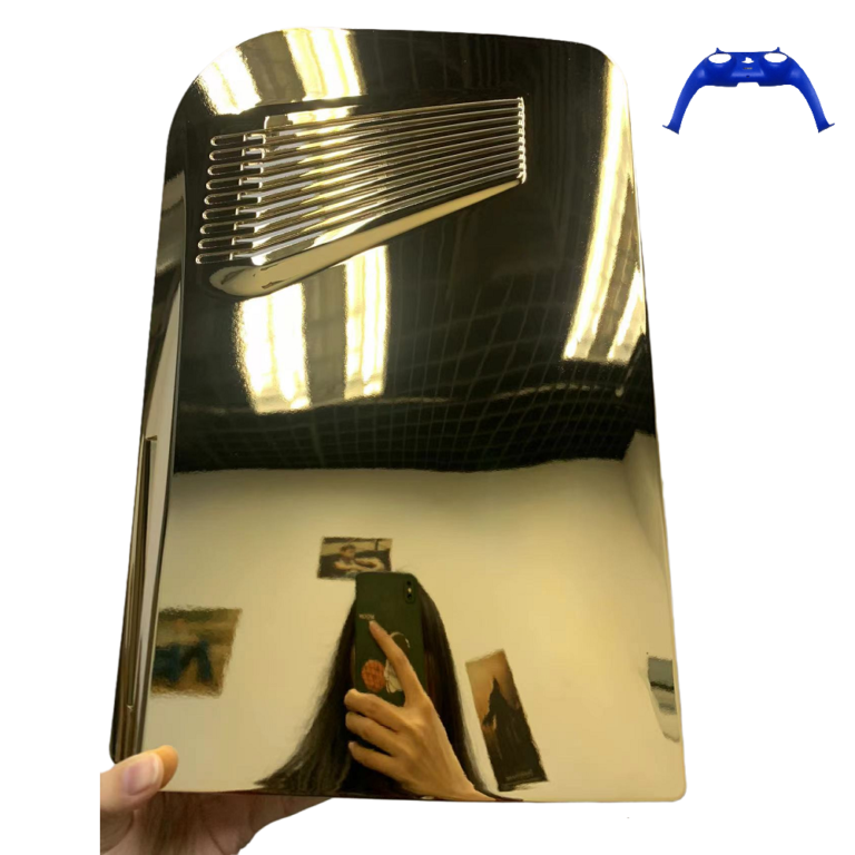 Replacement Panel for PS5 Console Electroplating Gold Faceplate Plating Cover