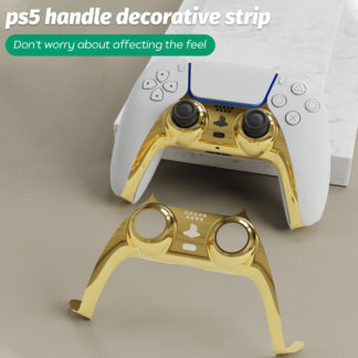 DIY For PS5 Controller ABS Decorative Panel Strip For Playstation 5 Gamepad Controller With Free Gift 2 Pieces Thumb Stick Grips