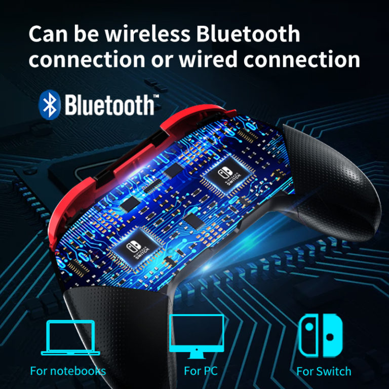 Wireless Bluetooth Game Controller for Nintendo Switch Pro And Pc NFC Turbo 6-Axis Double Motor Joysticks Gamepad - Image 4