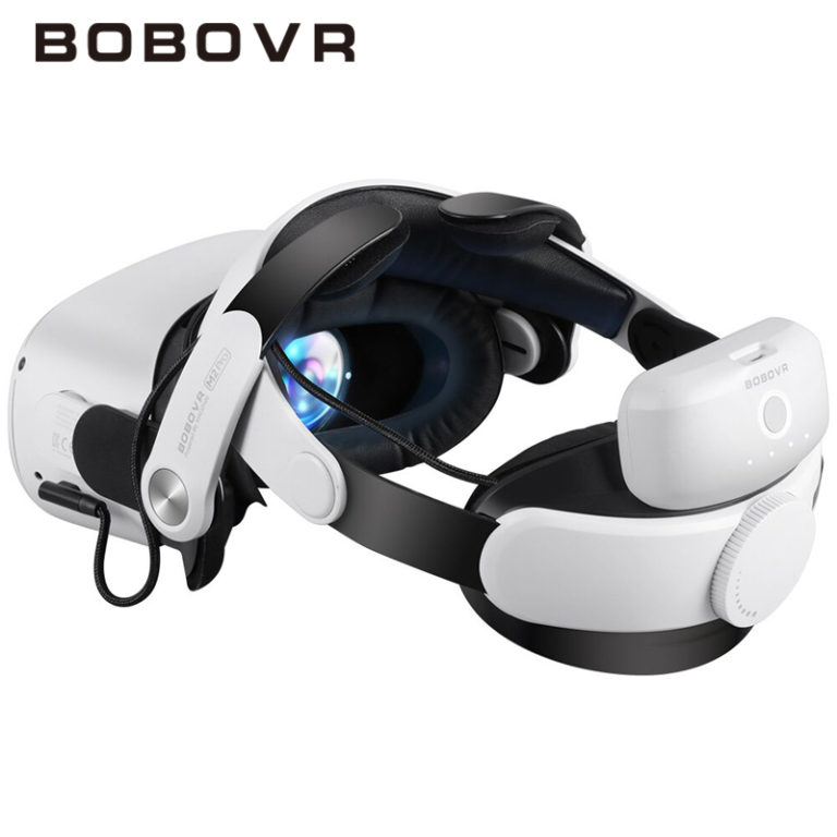 BOBOVR M2 Pro Battery Strap For Oculus Quest 2 Elite Head Strap 5200mAh Battery Pack for Meta/Oculus Quest2 VR Accessories