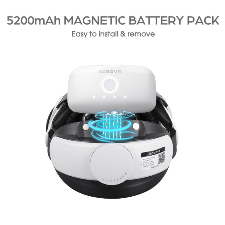 BOBOVR M2 Pro Battery Strap For Oculus Quest 2 Elite Head Strap 5200mAh Battery Pack for Meta/Oculus Quest2 VR Accessories - Image 3