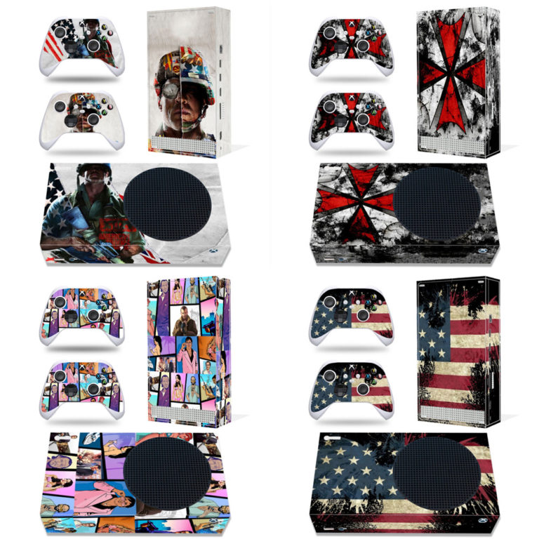 Sticker Cover for Xbox Series S Console And 2 Controllers Vinyl Skins