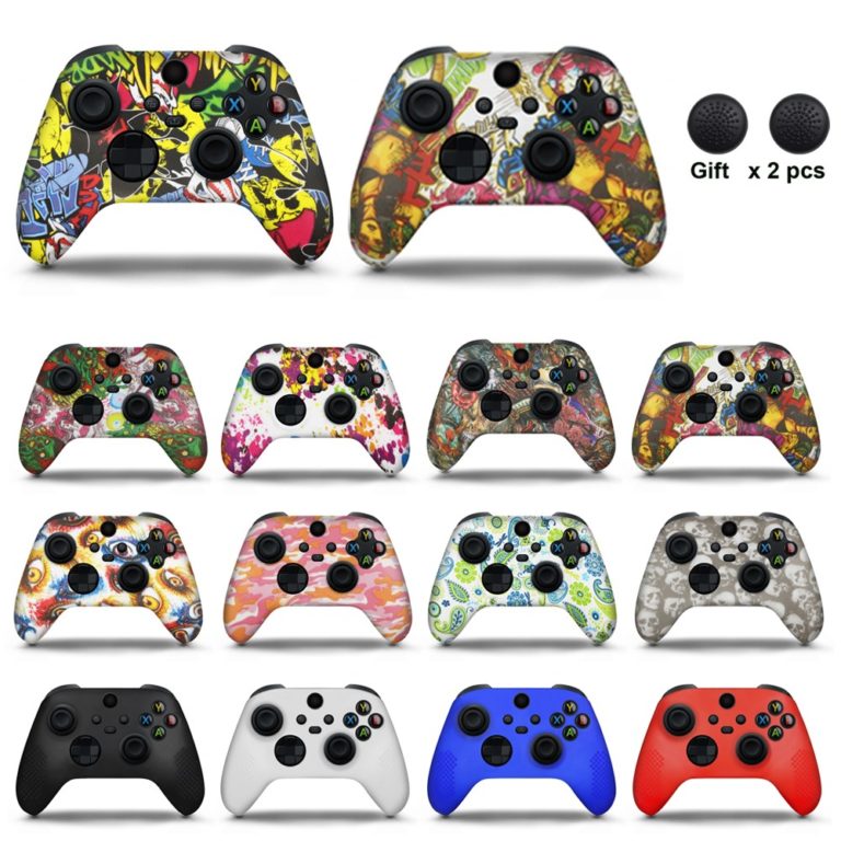 Soft Silicone Case For Xbox Series X/S Controller Protective Skin Rubber Thumb Grips Cap Joystick Shell