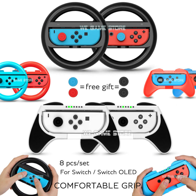 Racing Steering Wheel Nintendo Switch Handle Joy Con Cap for Nintendo Switch