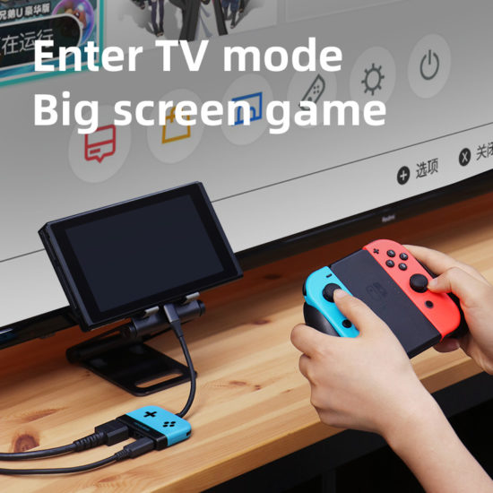 For Nintendo Portable TV Docking Station Charger 4K HDMI-compatible TV Adapter USB 3.0