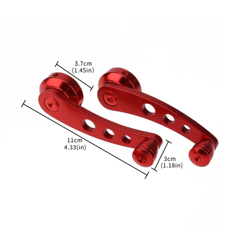 1Set Car Window Handle Universal Replacement Winder Window With Handles Aluminum Alloy - Image 2