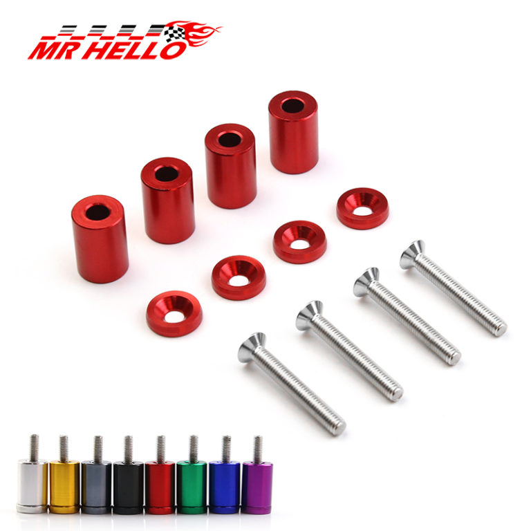 Aluminum 1" Billet Hood Vent Spacer Riser Kits For All Turbo / Engine/Motor Swap 6mm - Image 2