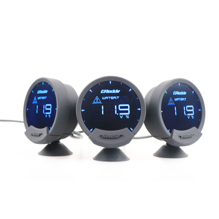 Gauge LCD 74mm Turbo Speed Volts RPM Air Fuel Ratio Exhaust Meter with Sensor - Image 3