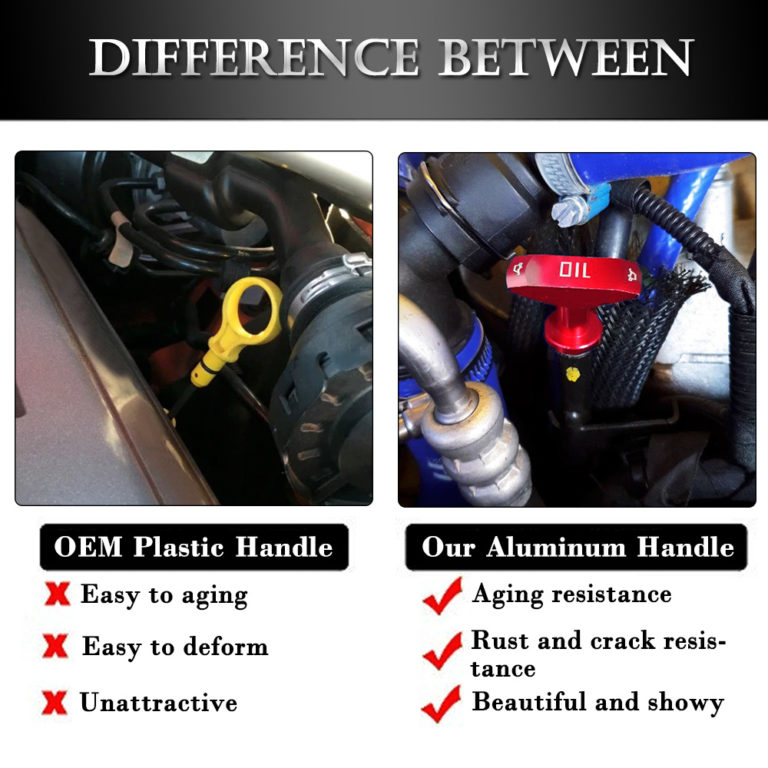 Universal Pull Handle Engine Oil Pullhandle Aluminum Billet Auto Replacement Modification Decoration VR-ODP02 - Image 2