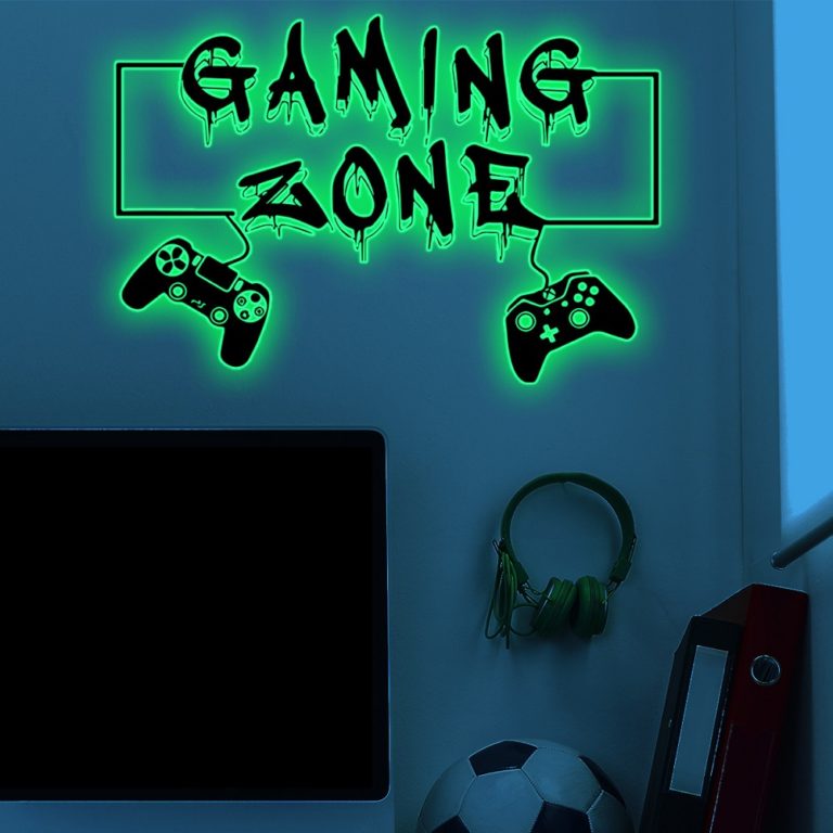 Luminous Wall Stickers For Room Gaming Zone Bedroom Home Decor Poster Wallpaper Glow In The Dark - Image 2