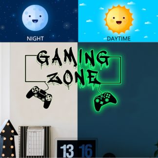 Luminous Wall Stickers For Room Gaming Zone Bedroom Home Decor Poster Wallpaper Glow In The Dark