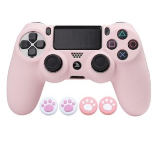New Pink Soft Silicone Protective Case For PS4