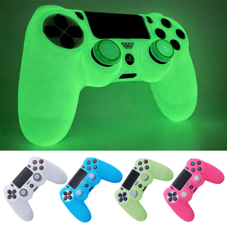 Joystick Case Cover Glow in Dark for PS4 Soft Silicone Skin Case
