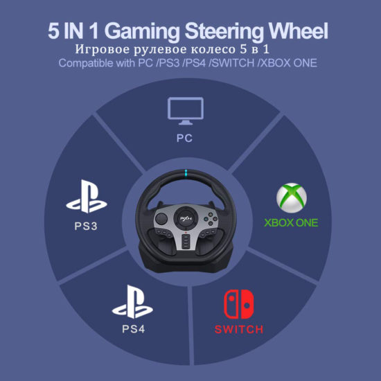 Gaming Racing Wheel for PC PS4/PS3/Xbox One/Android TV/Nintendo Switch/Xbox Series S/X - Image 2