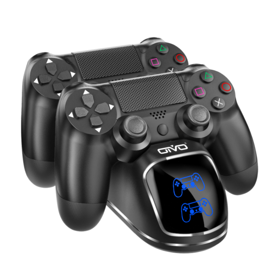 Controller Charger Dock Station Dual Fast Charging Stand with Status Display for /PS4 Slim/PS4 Pro