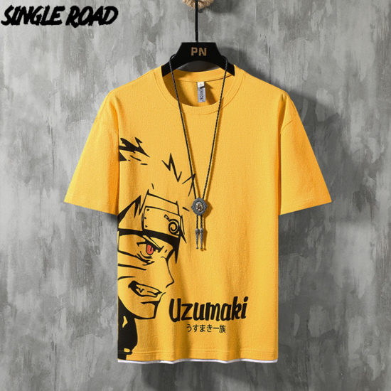 Naruto Anime Oversized Japanese Top Streetwear T Shirt