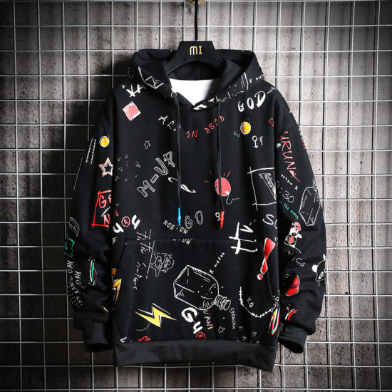 Harajuku Anime One Way Sweatshirt Oversized Japanese Streetwear - Image 2