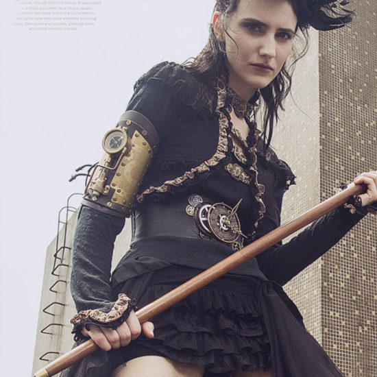 Steampunk Armor Gear Mechanical Compass Metal Leather Prop Costumes for Role Playing - Image 2