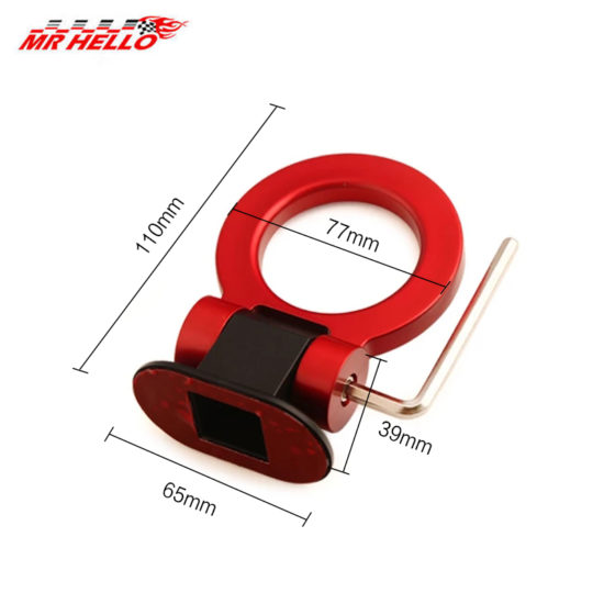 Car Sticker Adorn Simulation Tralier Tow Hook Kit car tow strap/tow ropes/Hook - Image 2