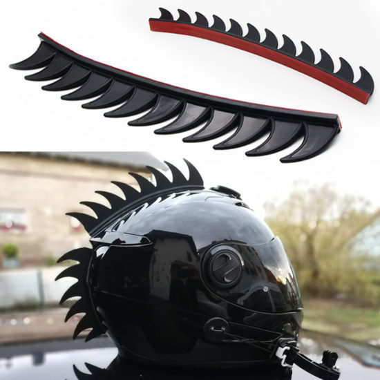 Rubber Sticker Dirt Biker For Helmet Motorcycle Mohawk  Color Reflective - Image 2