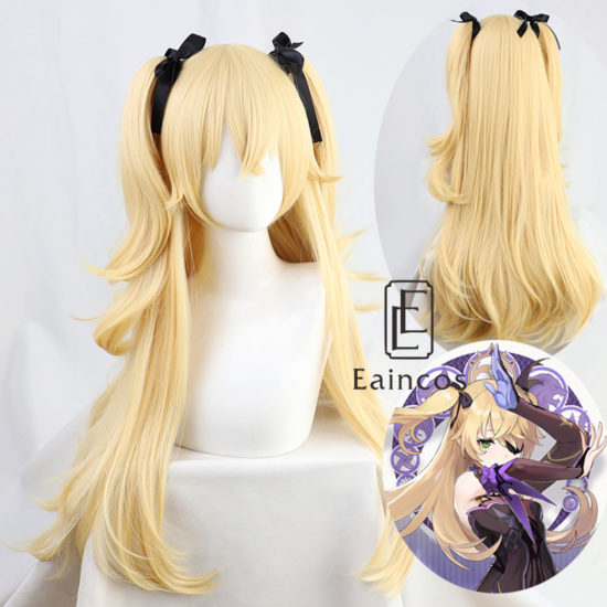 Genshin Impact Venti Keqing Barbara Diluc Kaeya Noelle Traveler  Cosplay Wigs Heat Resistant Synthetic Hair - Image 2