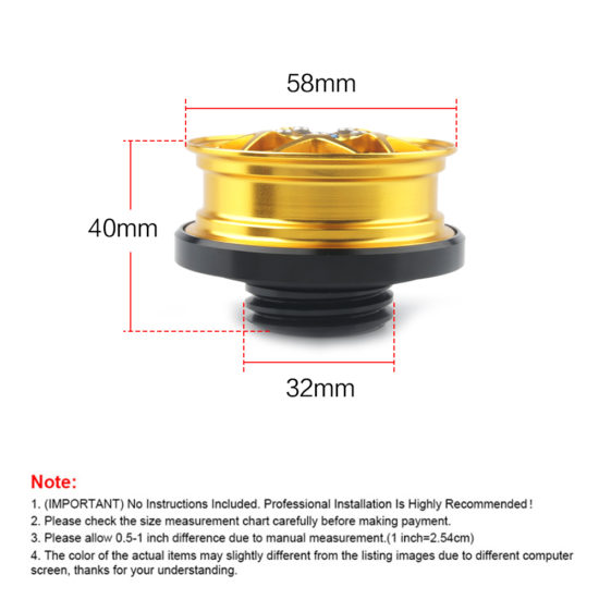 Car Modified Tank Covers Fuel Cap For Honda Oil Cap Civic Fit High Temperature High Pressure-resistant Oil Cap Fuel Filter - Image 2